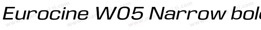 Eurocine W05 Narrow bold字体转换